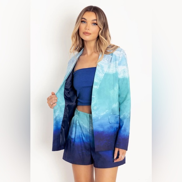 BlackMilk Ocean Waves Blazer - Picture 3 of 8